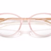 Dolce&Gabbana DG3425 3148 - Transparent Rose eyeglasses angle view