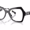 Dolce&Gabbana DG3429 3372 - Black On Zebra eyeglasses angle view
