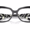 Dolce&Gabbana DG3429 3372 - Black On Zebra eyeglasses angle view