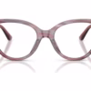 Dolce&Gabbana DG3438 3474 - Striped Violet eyeglasses front view