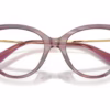 Dolce&Gabbana DG3438 3474 - Striped Violet eyeglasses angle view