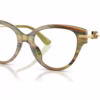 Dolce&Gabbana DG3438 3475 - Striped Green Transparent eyeglasses angle view