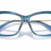 Dolce&Gabbana DG3439 3472 - Striped Blue eyeglasses angle view
