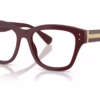 Dolce&Gabbana DG3449 3091 - Bordeaux eyeglasses angle view