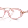 Dolce&Gabbana DG3450 3148 - Transparent Pink eyeglasses angle view