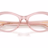 Dolce&Gabbana DG3450 3148 - Transparent Pink eyeglasses angle view