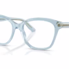 Dolce&Gabbana DG3451 3134 - Transparent Light Blue eyeglasses angle view