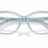 Dolce&Gabbana DG3451 3134 - Transparent Light Blue eyeglasses angle view