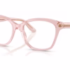 Dolce&Gabbana DG3451 3148 - Transparent Pink eyeglasses angle view