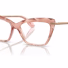 Dolce&Gabbana DG5025 3148 - Transparent Pink eyeglasses angle view