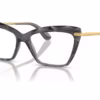 Dolce&Gabbana DG5025 504 - Transparent Grey eyeglasses angle view