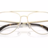 Michael Kors MK3089 1014 - Light Gold Shiny eyeglasses angle view
