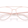 Michael Kors MK3089 1108 - Rose Gold Shiny eyeglasses angle view