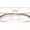 Michael Kors MK3092 1899 - Beige Gold eyeglasses angle view