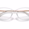 Michael Kors MK4105BU 3999 - Transparent Clear eyeglasses angle view