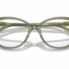 Michael Kors MK4109U 3944 - Green Transparent eyeglasses angle view