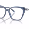 Michael Kors MK4110U 3956 - Blue Transparent eyeglasses angle view