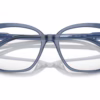 Michael Kors MK4110U 3956 - Blue Transparent eyeglasses angle view