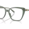 Michael Kors MK4110U 4022 - Smokey Olive Transparent eyeglasses angle view