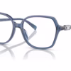 Michael Kors MK4111U 3956 - Blue Transparent eyeglasses angle view