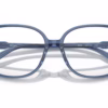 Michael Kors MK4111U 3956 - Blue Transparent eyeglasses angle view