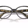 Michael Kors MK4114 3950 - Punta Mita Black/Amber Tortoise eyeglasses angle view