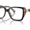 Michael Kors MK4115U 3950 - Black/Amber Tortoise eyeglasses angle view