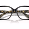 Michael Kors MK4115U 3950 - Black/Amber Tortoise eyeglasses angle view