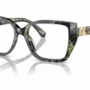 Michael Kors MK4115U 3953 - Amazon Green Tortoise eyeglasses angle view
