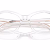 Michael Kors MK4116U 3015 - Clear eyeglasses angle view
