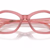 Michael Kors MK4116U 3970 - Rose Transparent eyeglasses angle view