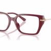 Michael Kors MK4134U 4004 - Deep Red eyeglasses angle view