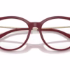 Michael Kors MK4135U 4004 - Deep Red eyeglasses angle view