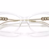 Michael Kors MK4136 3015 - Clear eyeglasses angle view
