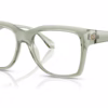 Michael Kors MK4144U 4022 - Smokey Olive Transparent eyeglasses angle view