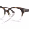 Michael Kors MK4145U 4025 - Dark Tortoise To Clear eyeglasses angle view