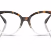 Michael Kors MK4145U 4025 - Dark Tortoise To Clear eyeglasses front view