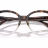 Michael Kors MK4145U 4025 - Dark Tortoise To Clear eyeglasses angle view