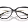 Michael Kors MK4151U 3950 - Black/Amber Tortoise eyeglasses angle view