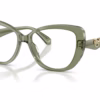 Michael Kors MK4163U 3961 - Green Transparent eyeglasses angle view