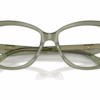 Michael Kors MK4163U 3961 - Green Transparent eyeglasses angle view