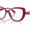 Michael Kors MK4163U 4032 - Transparent Plum eyeglasses angle view