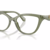 Michael Kors MK4164U 3961 - Green Transparent eyeglasses angle view