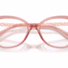 Michael Kors MK4170U 3101 - Pink Transparent eyeglasses angle view