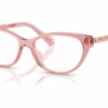 Michael Kors MK4171U 3101 - Transparent Pink eyeglasses angle view