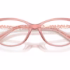 Michael Kors MK4171U 3101 - Transparent Pink eyeglasses angle view