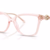 Michael Kors MK4180U 3901 - Light Pink Transparent eyeglasses angle view