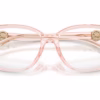 Michael Kors MK4180U 3901 - Light Pink Transparent eyeglasses angle view