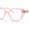 Michael Kors MK4181U 3901 - Light Pink Transparent eyeglasses angle view