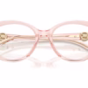 Michael Kors MK4181U 3901 - Light Pink Transparent eyeglasses angle view
